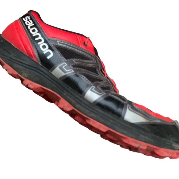 Salomon Fell Raiser Athletic Hiking Shoes Red - Picture 5 of 12